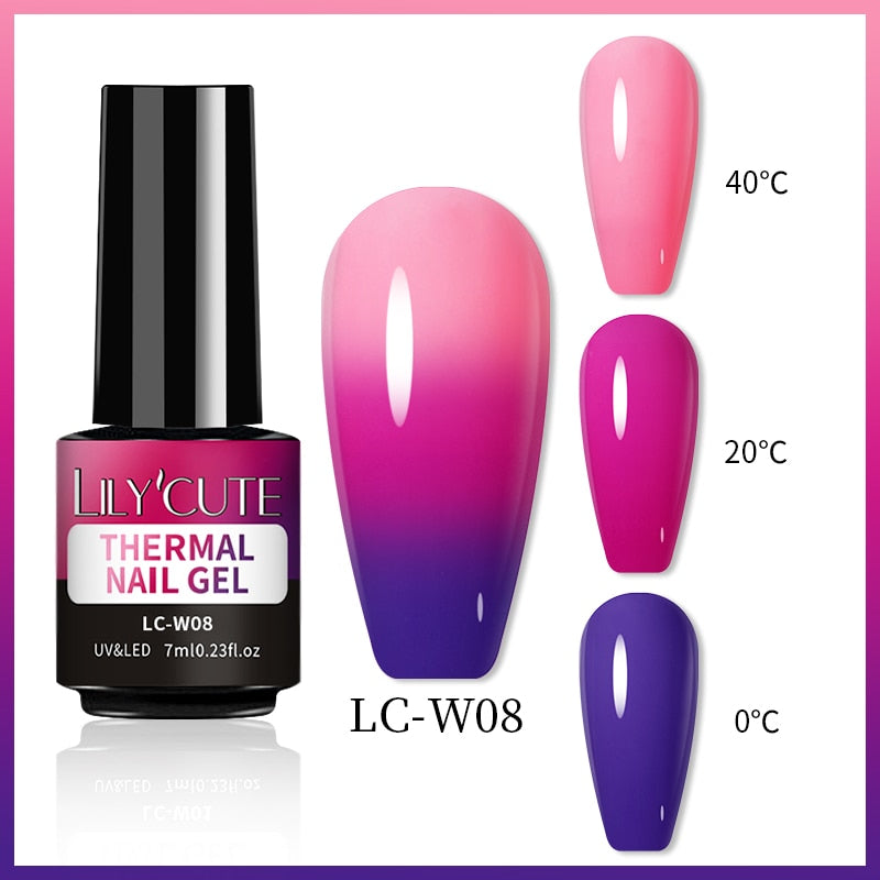 Esmalte Em Gel Térmico Muda De Cor -LILYCUTE