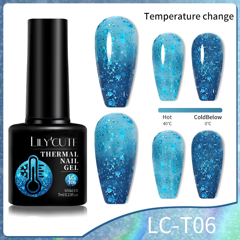 Esmalte Em Gel Térmico Muda De Cor -LILYCUTE