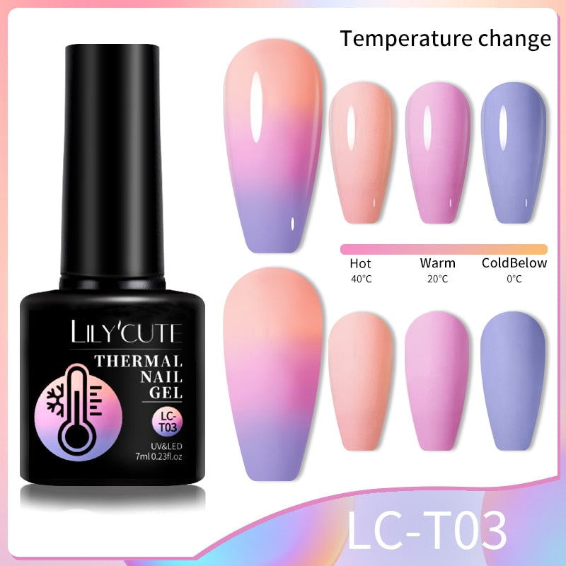 Esmalte Em Gel Térmico Muda De Cor -LILYCUTE