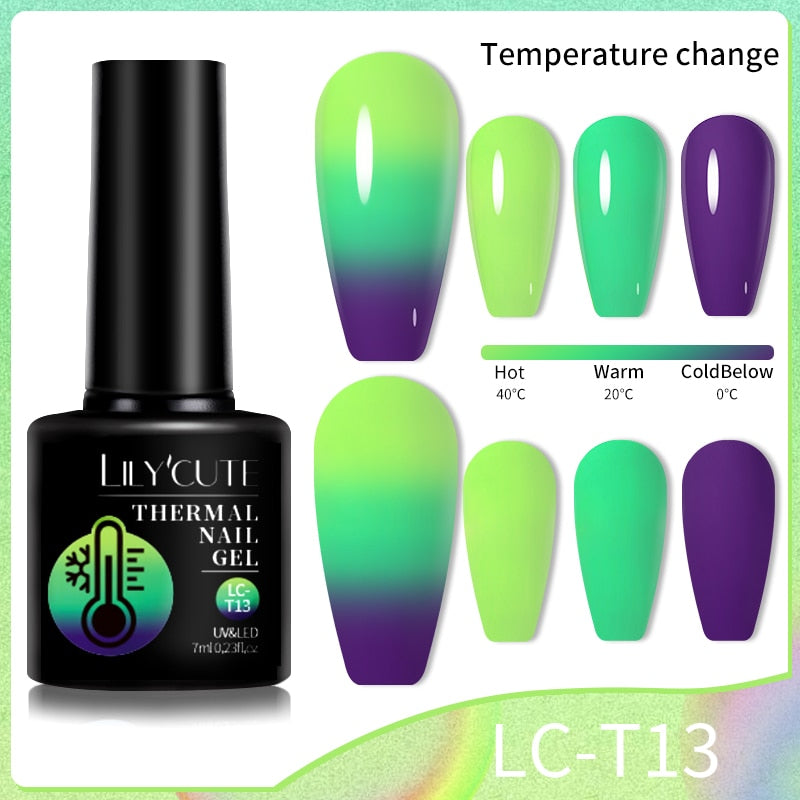 Esmalte Em Gel Térmico Muda De Cor -LILYCUTE