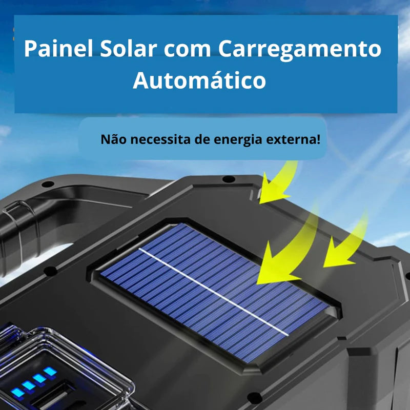 Lanterna FlashCharge - LED e tecnologia de carregamento solar