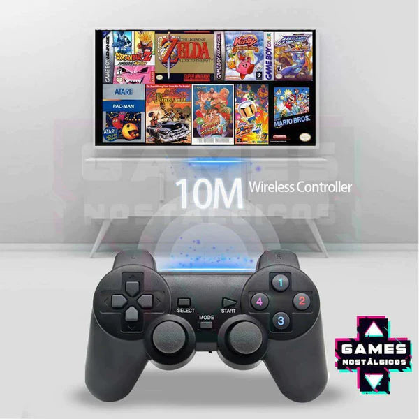 GAME STICK   Retro   - + 2 controles sem fio e 10 mil Jogos  ( Frete grátis somente hoje )