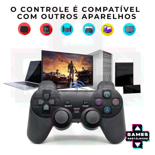 GAME STICK   Retro   - + 2 controles sem fio e 10 mil Jogos  ( Frete grátis somente hoje )